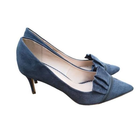 Journee Collection Womens Marek Pointed Toe Mid Heel Pumps Size 8M - Picture 3 of 7